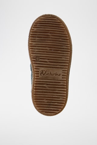 Bottines fourrées en nubuck - Vert