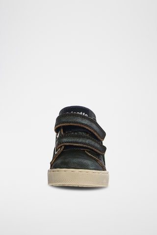 Baskets en cuir - Bleu marine