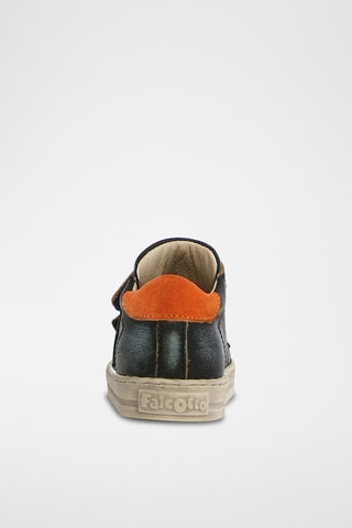 Baskets en cuir - Bleu marine