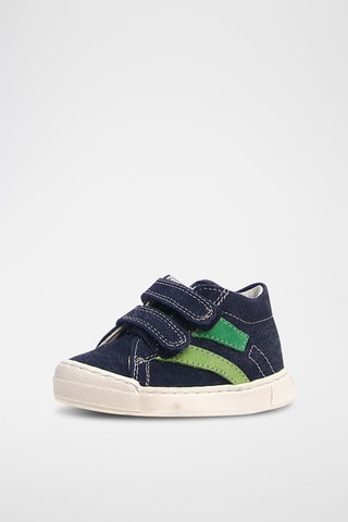 Baskets en cuir - Bleu