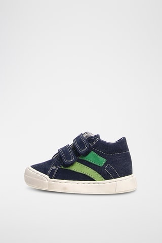 Baskets en cuir - Bleu