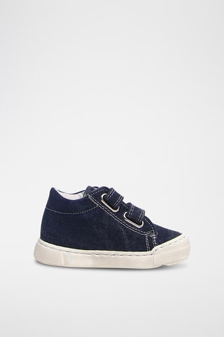 Baskets en cuir - Bleu