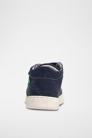Baskets en cuir - Bleu