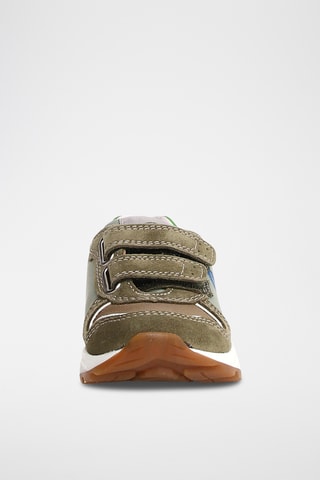 Baskets en nubuck - Kaki et gris