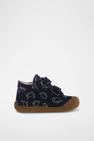 Bottines en nubuck - Bleu marine