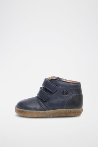 Bottines en cuir nappa - Bleu