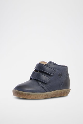 Bottines en cuir nappa - Bleu