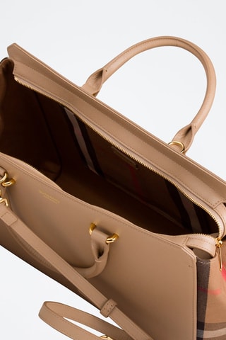 Sac à main en cuir Medium Banwell Mx Gbh - Noir, beige et rouge