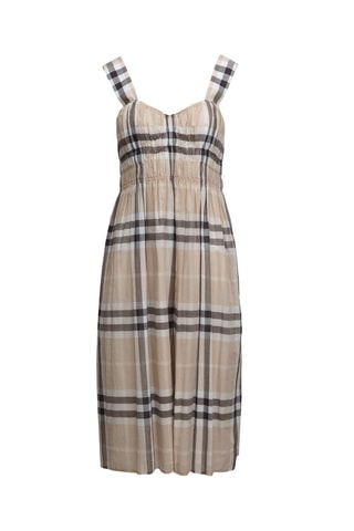 Robe midi sans manches Delilah Chk - Gris