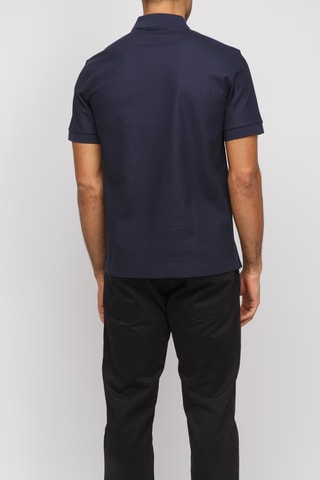 Polo Hartford SS Zp - - Bleu