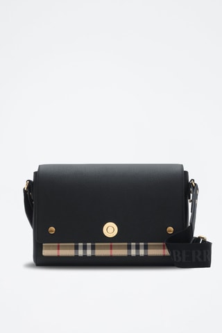 Sac bandoulière en cuir Holly - Noir