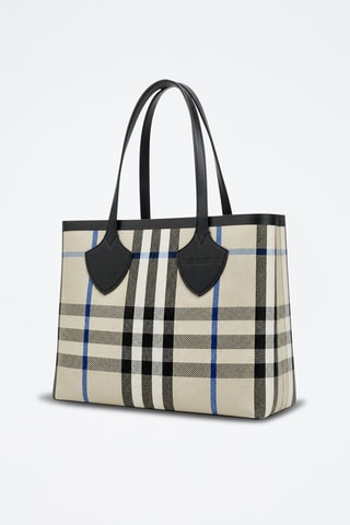 Cabas Giant - Noir, beige et bleu