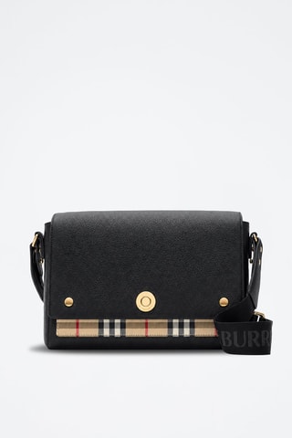 Sac bandoulière en cuir Camera - Noir