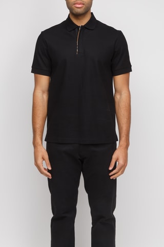 Polo Hartford SS Zp - Noir