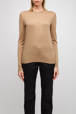Pull en laine mérinos Lea - Beige