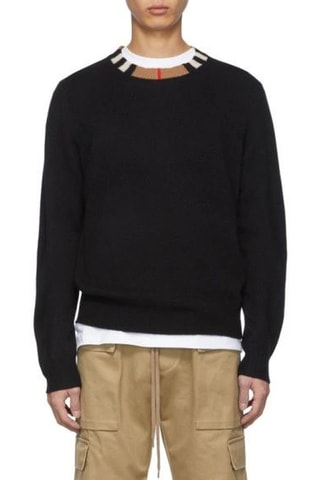 Pull en laine et cachemire Eyre - Noir