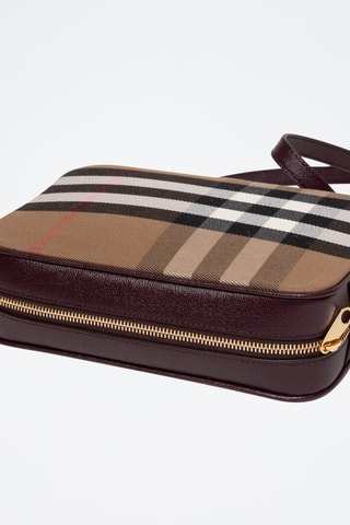 Sac bandoulière en cuir Ladies Line - Beige