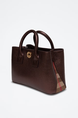 Sac à main en cuir Ladies Line - Marron
