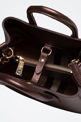 Sac à main en cuir Ladies Line - Marron