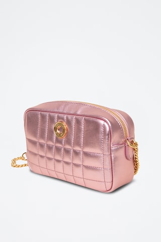 Sac bandoulière en cuir Quilted - Rose