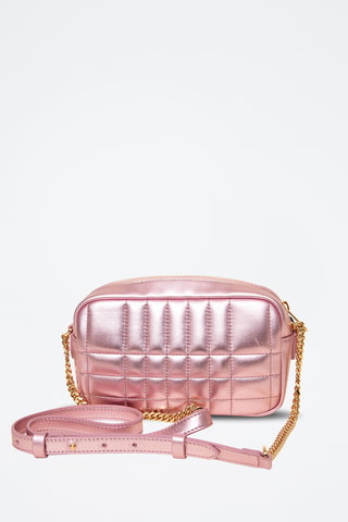 Sac bandoulière en cuir Quilted - Rose