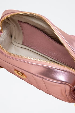 Sac bandoulière en cuir Quilted - Rose