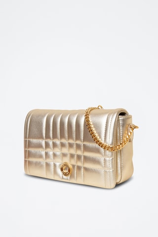 Sac bandoulière en cuir Small - Doré