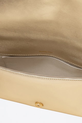 Sac bandoulière en cuir Small - Doré