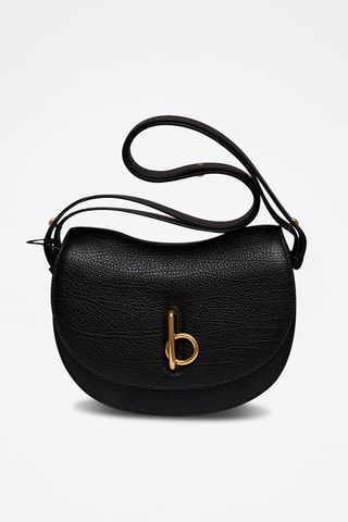 Sac bandoulière en cuir Small - Noir