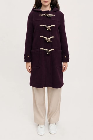 Manteau en laine vierge Belfield - Rouge