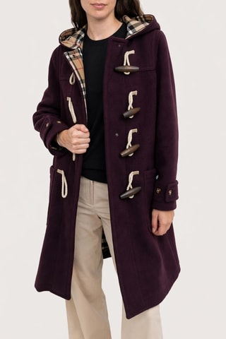 Manteau en laine vierge Belfield - Rouge