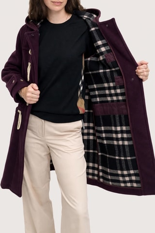 Manteau en laine vierge Belfield - Rouge