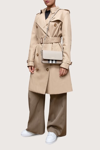 Sac bandoulière en cuir - Gris