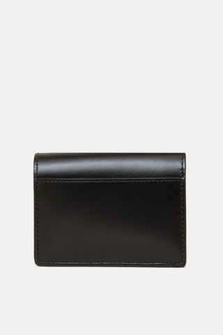 Porte-cartes en cuir Amber - Noir