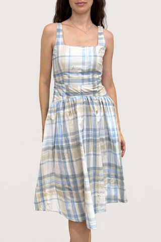 Robe patineuse sans manches Evy - Bleu