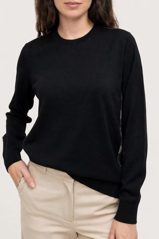 Pull en laine mérinos Lucia - Noir
