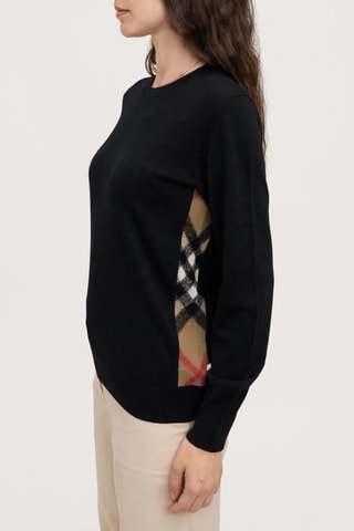 Pull en laine mérinos Lucia - Noir