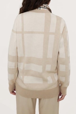 Gilet en laine mérinos et soie Nori - Beige