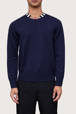 Pull en laine et cachemire Noland - Bleu