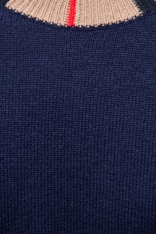 Pull en laine et cachemire Noland - Bleu