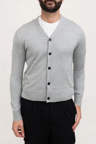 Gilet en laine mérinos Cashmere - Gris