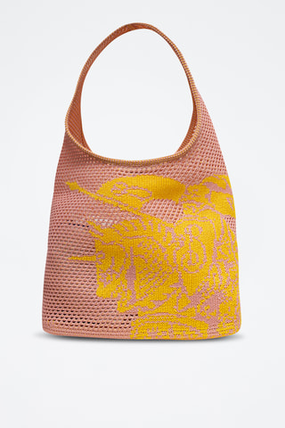 Cabas en crochet - Rose