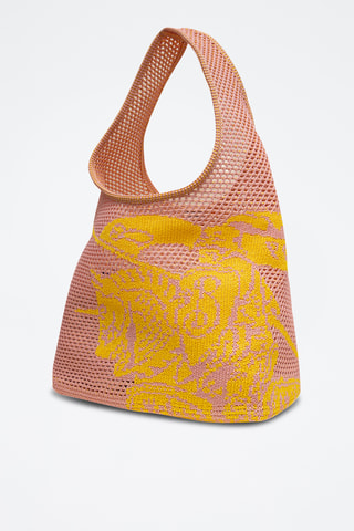 Cabas en crochet - Rose
