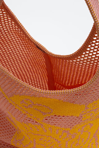 Cabas en crochet - Rose