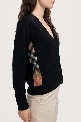 Gilet en laine mérinos Tamia - Noir