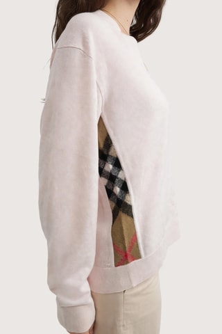 Gilet en laine mérinos Tamia - Rose
