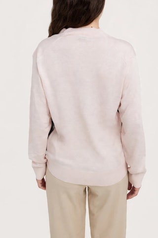 Gilet en laine mérinos Tamia - Rose