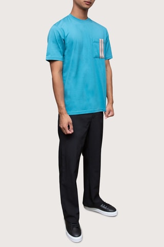 T-shirt - Bleu et vert