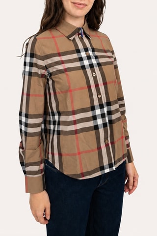 Chemisier Check - Marron