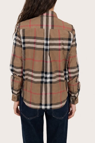 Chemisier Check - Marron